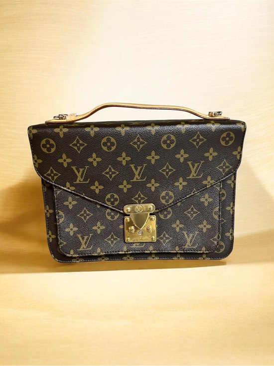 Louis Vuitton Handbags - Louis Vuitton Monogram Canvas Satchel in Brown and Gold